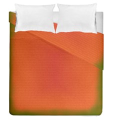 Scarlet Pimpernel Writing Orange Green Duvet Cover Double Side (queen Size) by Mariart