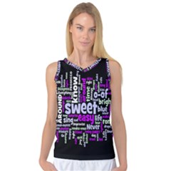 Writing Color Rainbow Sweer Love Women s Basketball Tank Top by Mariart
