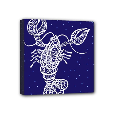 Cancer Zodiac Star Mini Canvas 4  X 4  by Mariart