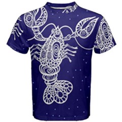 Cancer Zodiac Star Men s Cotton Tee by Mariart