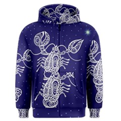 Cancer Zodiac Star Men s Zipper Hoodie by Mariart