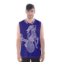 Capricorn Zodiac Star Men s Basketball Tank Top by Mariart