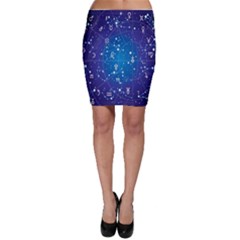 Astrology Illness Prediction Zodiac Star Bodycon Skirt by Mariart