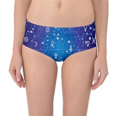 Astrology Illness Prediction Zodiac Star Mid-waist Bikini Bottoms