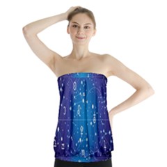 Astrology Illness Prediction Zodiac Star Strapless Top by Mariart