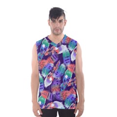 Bird Feathers Color Rainbow Animals Fly Men s Basketball Tank Top by Mariart