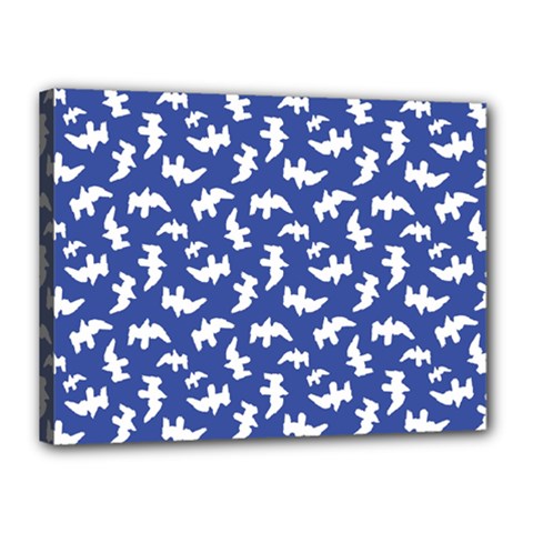 Birds Silhouette Pattern Canvas 16  X 12  by dflcprintsclothing