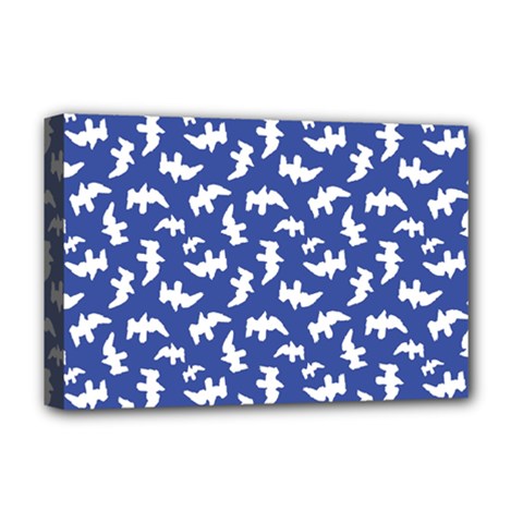 Birds Silhouette Pattern Deluxe Canvas 18  X 12   by dflcprintsclothing