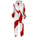 Hindu Om Symbol (Red) Hooded Jumpsuit (Men)  View1