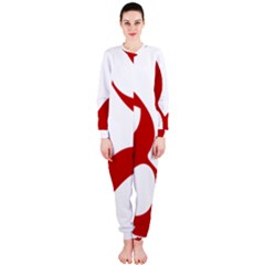Hindu Om Symbol (red) Onepiece Jumpsuit (ladies)  by abbeyz71