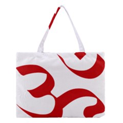 Hindu Om Symbol (red) Medium Tote Bag by abbeyz71