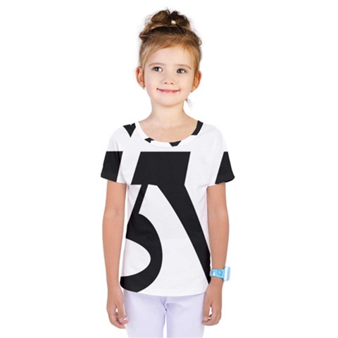 Tibetan Om Symbol (black) Kids  One Piece Tee by abbeyz71