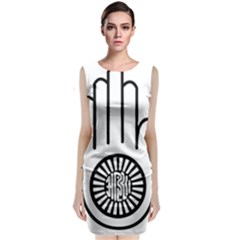 Jainism Ahisma Symbol  Classic Sleeveless Midi Dress by abbeyz71