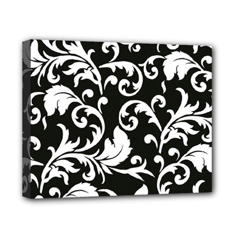 Black And White Floral Patterns Canvas 10  X 8  by Nexatart