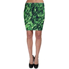 Green Attack Bodycon Skirt by Nexatart