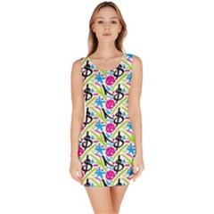 Cool Graffiti Patterns  Sleeveless Bodycon Dress