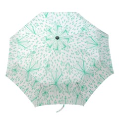 Pattern Floralgreen Folding Umbrellas