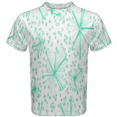 Pattern Floralgreen Men s Cotton Tee by Nexatart