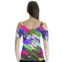 Tropical Jungle Print And Color Trends Butterfly Sleeve Cutout Tee  View2