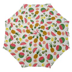 Fruits Pattern Straight Umbrellas by Nexatart