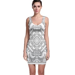 Mosaic Pattern Cyberscooty Museum Pattern Sleeveless Bodycon Dress by Nexatart