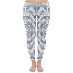 Mosaic Pattern Cyberscooty Museum Pattern Classic Winter Leggings by Nexatart