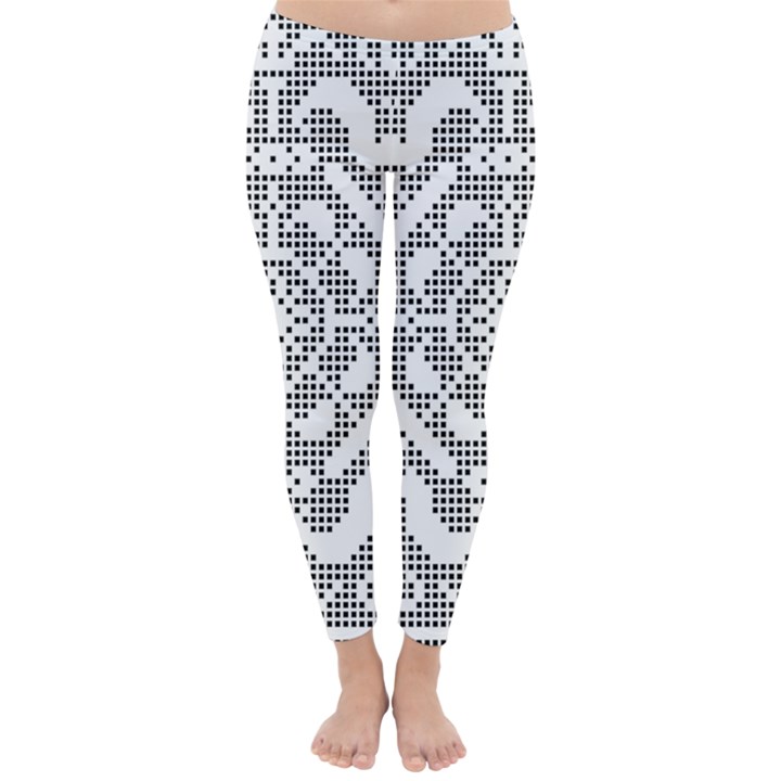 Mosaic Pattern Cyberscooty Museum Pattern Classic Winter Leggings