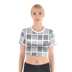 Retro Patterns Cotton Crop Top by Nexatart