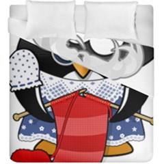 Grandma Penguin Duvet Cover Double Side (king Size) by Nexatart