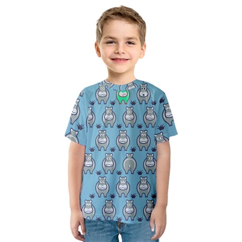 Funny Cow Pattern Kids  Sport Mesh Tee by Nexatart