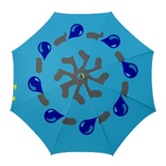 Light Rain Shower Cloud Sun Yellow Blue Sky Golf Umbrellas by Mariart