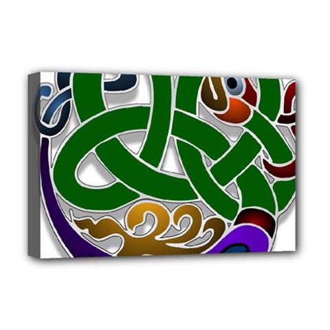 Celtic Ornament Deluxe Canvas 18  X 12   by Nexatart