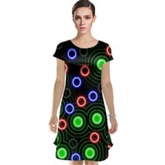 Neons Couleurs Circle Light Green Red Line Cap Sleeve Nightdress by Mariart