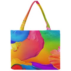 Paint Rainbow Color Blue Red Green Blue Purple Mini Tote Bag