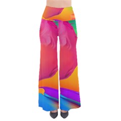 Paint Rainbow Color Blue Red Green Blue Purple Pants by Mariart