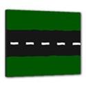 Road Street Green Black White Line Canvas 24  x 20  View1