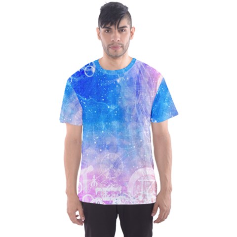 Horoscope Compatibility Love Romance Star Signs Zodiac Men s Sport Mesh Tee by Mariart