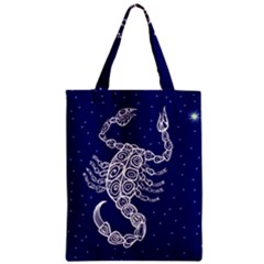 Scorpio Zodiac Star Zipper Classic Tote Bag