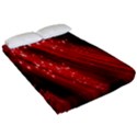 Red Space Line Light Black Polka Fitted Sheet (Queen Size) View2