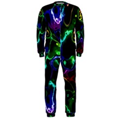 Saga Colors Rainbow Stone Blue Green Red Purple Space Onepiece Jumpsuit (men)  by Mariart