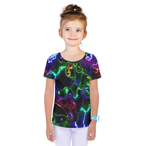 Saga Colors Rainbow Stone Blue Green Red Purple Space Kids  One Piece Tee by Mariart