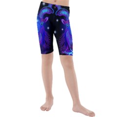 Sign Capricorn Zodiac Kids  Mid Length Swim Shorts by Mariart