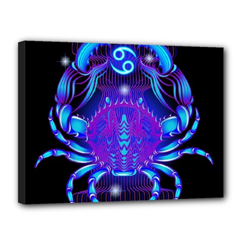 Sign Cancer Zodiac Canvas 16  X 12 