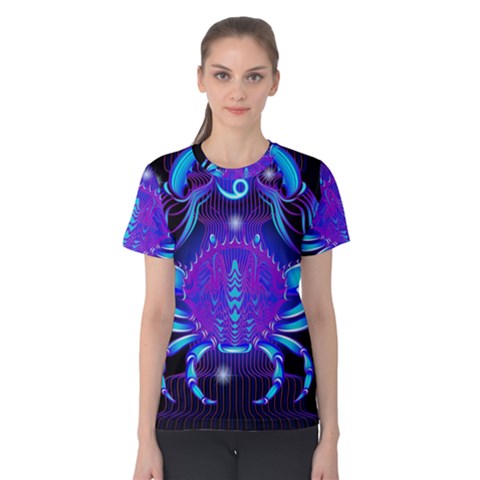 Sign Cancer Zodiac Women s Cotton Tee by Mariart