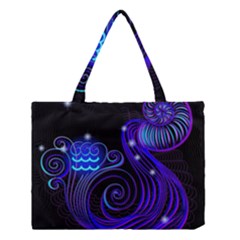 Sign Aquarius Zodiac Medium Tote Bag by Mariart