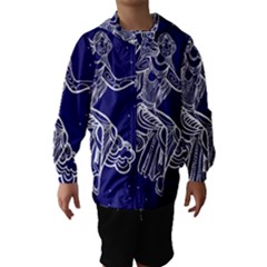 Virgo Zodiac Star Hooded Wind Breaker (kids) by Mariart