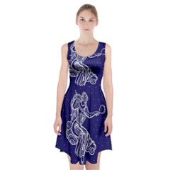 Virgo Zodiac Star Racerback Midi Dress by Mariart