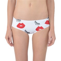 Smooch Pattern Design Classic Bikini Bottoms by Nexatart