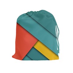 Color Schemes Material Design Wallpaper Drawstring Pouches (extra Large) by Nexatart