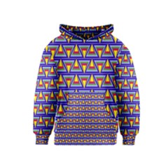 Seamless Prismatic Pythagorean Pattern Kids  Pullover Hoodie by Nexatart